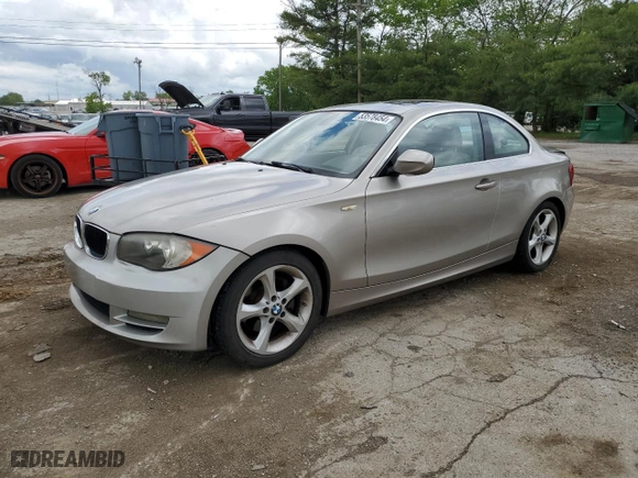 2010 BMW 1 Series 128i with VIN WBAUP7C57AVK76772, listed as a Copart auction lot 68808774 with 95,804 mi miles and Non Repairable. Bid and sale history available at carsss.com. Image 1.