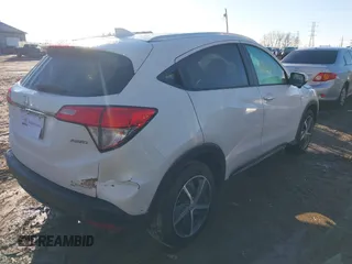 2022 Honda HR-V EX with VIN 3CZRU6H56NM731125, listed as a IAAI auction lot 41118758 with 34,163 mi miles. Bid and sale history available at carsss.com. Image 4.