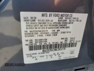 2021 Ford EcoSport SE with VIN MAJ3S2GE2MC395779, listed as a Copart auction lot 54694425 with 118,829 mi miles and Non Repairable. Bid and sale history available at carsss.com. Image 13.