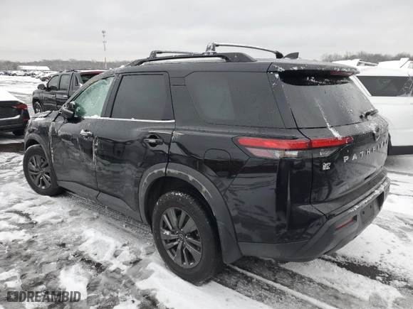 2022 Nissan Pathfinder SV with VIN 5N1DR3BC4NC209050, listed as a Copart auction lot 41624575 with 34,787 mi miles and Salvage Title. Bid and sale history available at carsss.com. Image 2.