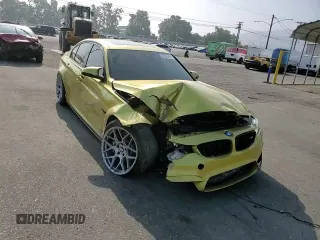 2015 BMW M3 with VIN WBS3C9C58FP804331, listed as a Copart auction lot 62507465 with 97,783 mi miles and Salvage title. Bid and sale history available at DreamBid. Image 13.