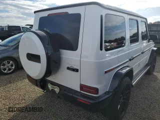 2021 Mercedes-Benz G 550 with VIN W1NYC6BJ4MX389217, listed as a Copart auction lot 74500344 with 55,551 mi miles and Salvage Title. Bid and sale history available at DreamBid. Image 3.