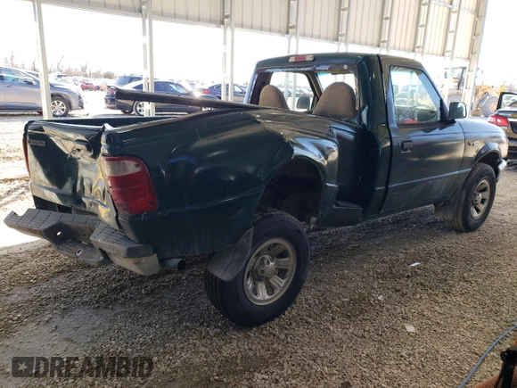 2000 Ford Ranger XL with VIN 1FTYR10V6YPB83482, listed as a Copart auction lot 47264635 with 0 mi miles and Salvage Title. Bid and sale history available at carsss.com. Image 3.