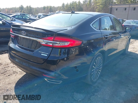2017 Ford Fusion Titanium with VIN 3FA6P0K91HR124636, listed as a IAAI auction lot 41825469 with 47,889 mi miles. Bid and sale history available at carsss.com. Image 4.