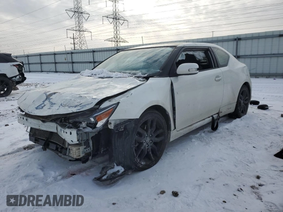 2016 Scion tC with VIN JTKJF5C77GJ024687, listed as a Copart auction lot 45540105 with 102,881 mi miles and Salvage Title. Bid and sale history available at carsss.com. Image 1.