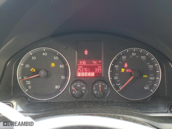 2007 Volkswagen Jetta Sedan Wolfsburg Edition with VIN 3VWEF71K77M186220, listed as a Copart auction lot 77207314 with 253,701 mi miles and Salvage Title. Bid and sale history available at carsss.com. Image 9.