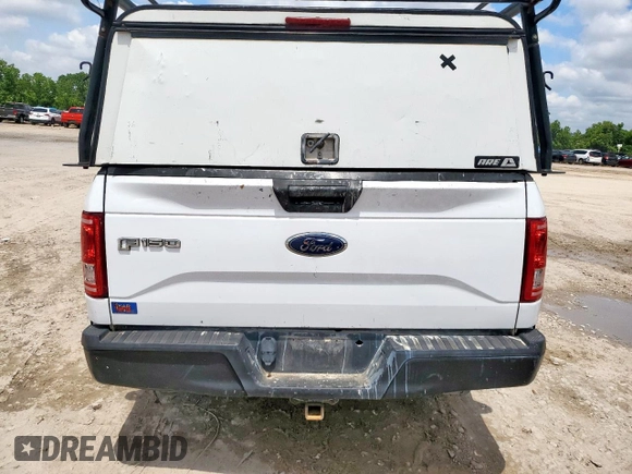 2016 Ford F-150 XL with VIN 1FTNF1CG0GKD81110, listed as a Copart auction lot 57208315 with 211,574 mi miles and Salvage title. Bid and sale history available at DreamBid. Image 6.