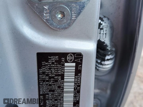 2016 Toyota Corolla L z VIN 2T1BURHE9GC513829, wystawiony jako Copart lot #45504425 z przebiegiem 117 241 mil mil oraz Szkoda całkowita • Salvage title. Historia ofert i sprzedaży dostępna na DreamBid. Obrazek 13.