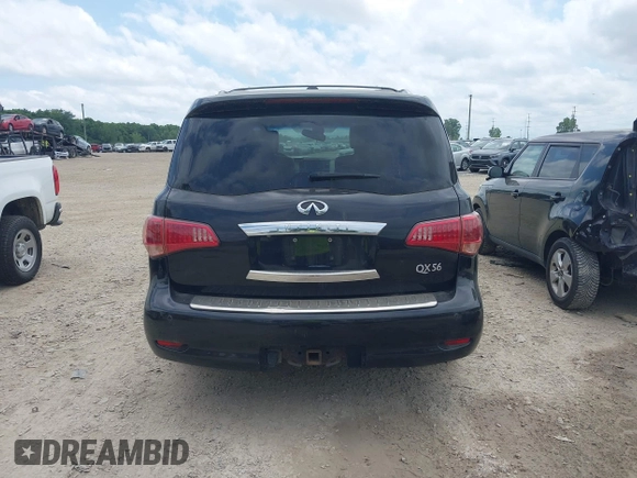2012 Infiniti QX56 7-passenger with VIN JN8AZ2NE5C9022302, listed as a IAAI auction lot 42747984 with 165,526 mi miles and . Bid and sale history available at DreamBid. Image 16.