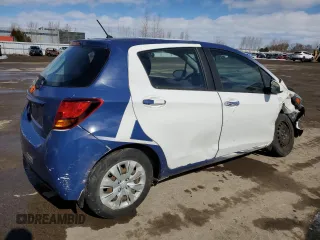 2015 Toyota Yaris L with VIN VNKKTUD38FA043409, listed as a Copart auction lot 47265045 with 157,866 mi miles and Clean Title. Bid and sale history available at DreamBid. Image 3.