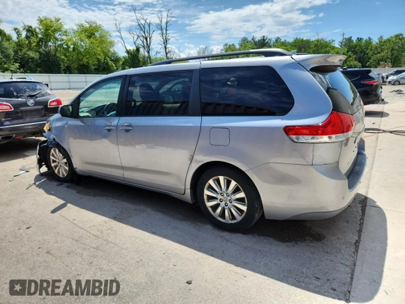 2011 Toyota Sienna XLE AAS with VIN 5TDYK3DC6BS024449, listed as a Copart auction lot 62478785 with 215,477 mi miles and Non repairable. Bid and sale history available at DreamBid. Image 2.