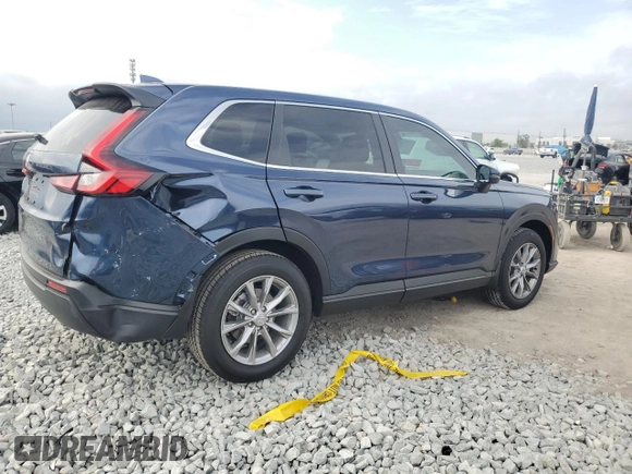 2025 Honda CR-V EX with VIN 7FARS4H46SE005308, listed as a Copart auction lot 45758325 with 5,158 mi miles and Salvage Title. Bid and sale history available at DreamBid. Image 3.