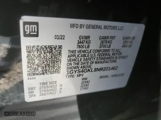 2022 Cadillac Escalade Sport Platinum with VIN 1GYS4GKL8NR201462, listed as a Copart auction lot 70836364 with 20,843 mi miles and Salvage Title. Bid and sale history available at carsss.com. Image 13.