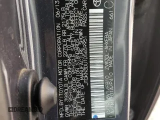 2013 Toyota Prius One with VIN JTDKN3DU1D5659951, listed as a Copart auction lot 49708025 with 125,471 mi miles and Salvage Title. Bid and sale history available at carsss.com. Image 14.