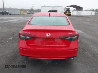 2025 Honda Civic Sedan Sport with VIN 2HGFE2F59SH555619, listed as a IAAI auction lot 41952062 with 1,039 mi miles. Bid and sale history available at carsss.com. Image 17.