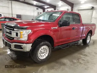 2019 Ford F-150 XL with VIN 1FTEX1EB9KFA62286, listed as a Copart auction lot 55132335 with 214,607 mi miles and Salvage title. Bid and sale history available at DreamBid. Image 1.