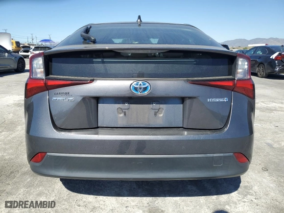 2021 Toyota Prius L Eco with VIN JTDKAMFU7M3134645, listed as a Copart auction lot 46712155 with 44,596 mi miles and Salvage Title. Bid and sale history available at carsss.com. Image 6.