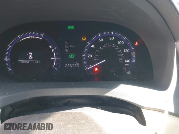 2010 Lexus HS 250h with VIN JTHBB1BA3A2014963, listed as a IAAI auction lot 41744335 with 225,720 mi miles and . Bid and sale history available at DreamBid. Image 7.