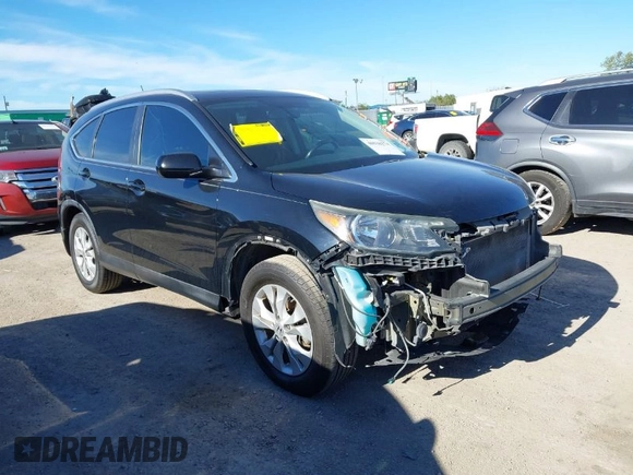 2013 Honda CR-V EX-L with VIN 5J6RM3H7XDL006496, listed as a IAAI auction lot 40938274 with 153,165 mi miles and . Bid and sale history available at DreamBid. Image 1.