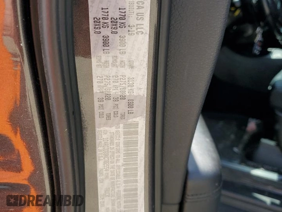 2019 Dodge Durango GT Plus with VIN 1C4RDJDG9KC702554, listed as a Copart auction lot 48311575 with 53,326 mi miles and Salvage Title. Bid and sale history available at DreamBid. Image 13.