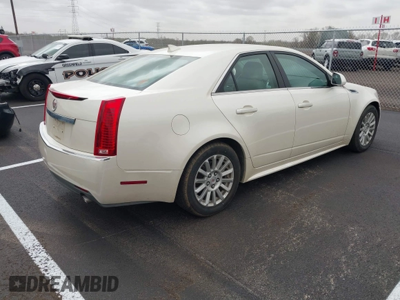 2010 Cadillac CTS Luxury with VIN 1G6DE5EG2A0109280, listed as a IAAI auction lot 41831015 with 63,860 mi miles. Bid and sale history available at carsss.com. Image 4.