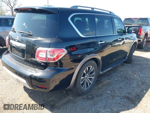 2018 Nissan Armada SL with VIN JN8AY2NC3JX501702, listed as a IAAI auction lot 41972908 with 120,157 mi miles and . Bid and sale history available at DreamBid. Image 4.