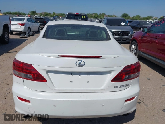 2012 Lexus IS 250 C with VIN JTHFF2C23C2521335, listed as a IAAI auction lot 41972354 with 88,508 mi miles and . Bid and sale history available at DreamBid. Image 17.