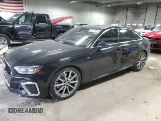 2021 Audi A4 S line Premium Plus z VIN WAUEAAF46MN005695, wystawiony jako Copart lot #55149015 z przebiegiem 53 472 mil mil oraz Szkoda całkowita • Salvage title. Historia ofert i sprzedaży dostępna na DreamBid. Obrazek 1.