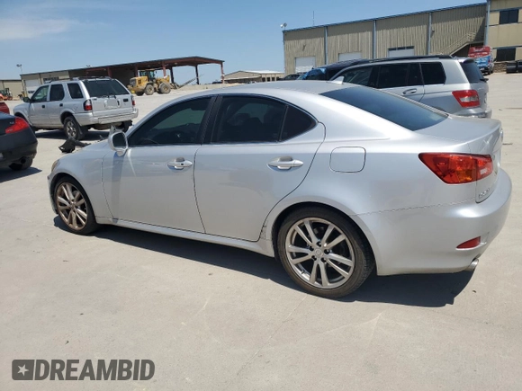 2007 Lexus IS 250 with VIN JTHBK262075042008, listed as a Copart auction lot 52261815 with 165,771 mi miles and Clean title. Bid and sale history available at DreamBid. Image 2.