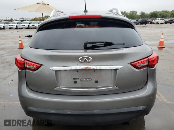 2011 Infiniti FX35 with VIN JN8AS1MU3BM710592, listed as a Copart auction lot 80157034 with 186,438 mi miles and Clean Title. Bid and sale history available at carsss.com. Image 6.