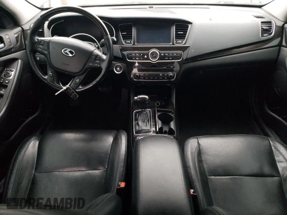 2015 Kia Cadenza Premium with VIN KNALN4D74F5182985, listed as a Copart auction lot 82197034 with 120,231 mi miles and Salvage Title. Bid and sale history available at carsss.com. Image 8.