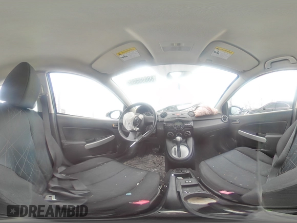 2012 Mazda 2 Sport with VIN JM1DE1KZ1C0151843, listed as a Copart auction lot 88695585 with 121,510 mi miles and Non Repairable. Bid and sale history available at DreamBid. Image 12.
