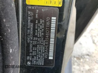 2008 BMW 7 Series 750i with VIN WBAHL83548DT11870, listed as a Copart auction lot 73282444 with Not Provided miles and Salvage Title. Bid and sale history available at carsss.com. Image 15.