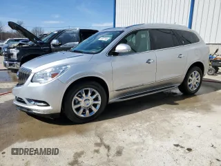 2015 Buick Enclave Leather with VIN 5GAKVBKD0FJ158638, listed as a Copart auction lot 46657995 with 76,015 mi miles and Salvage Title. Bid and sale history available at carsss.com. Image 1.