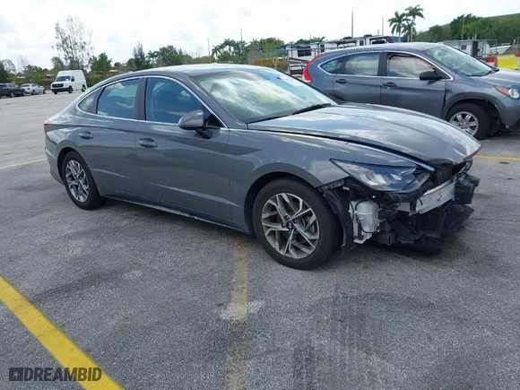2023 Hyundai Sonata SEL with VIN KMHL64JA0PA270047, listed as a IAAI auction lot 42022365 with 57,904 mi miles. Bid and sale history available at carsss.com. Image 1.