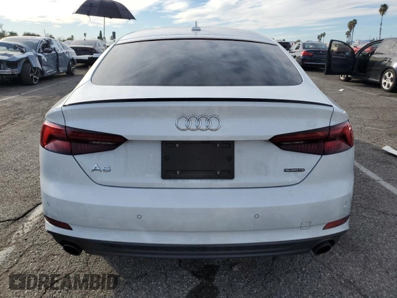 2019 Audi A5 Sportback Premium Plus with VIN WAUENCF53KA092386, listed as a Copart auction lot 37323564 with 56,579 mi miles. Bid and sale history available at carsss.com. Image 6.