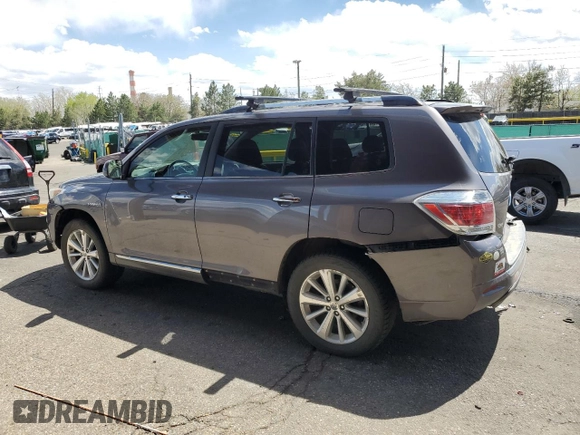 2013 Toyota Highlander Limited with VIN JTEDC3EHXD2012770, listed as a Copart auction lot 54064335 with 112,821 mi miles and Salvage title. Bid and sale history available at DreamBid. Image 2.