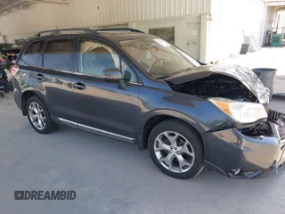 2015 Subaru Forester Touring z VIN JF2SJAUCXFH443302, wystawiony jako IAAI lot #42275617 z przebiegiem 108 328 mil mil oraz . Historia ofert i sprzedaży dostępna na DreamBid. Obrazek 1.