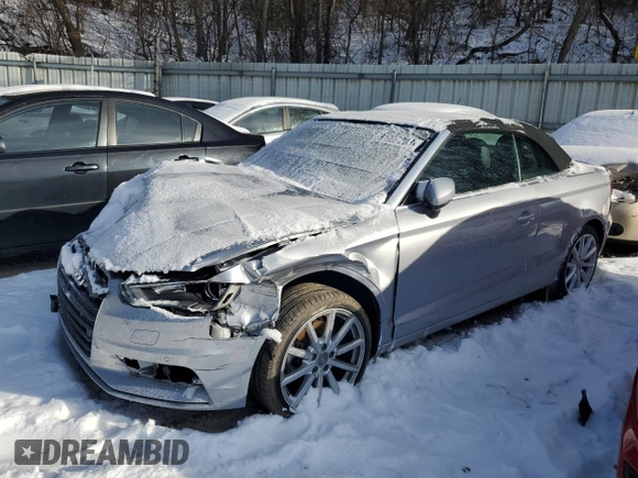 2016 Audi A3 2.0T Premium with VIN WAU78LFF9G1077441, listed as a Copart auction lot 81999203 with 25,401 mi miles. Bid and sale history available at carsss.com. Image 1.