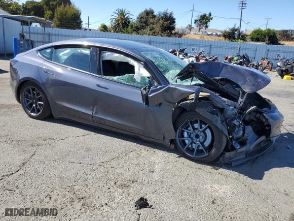 2023 Tesla Model 3 with VIN 5YJ3E1EA5PF396539, listed as a Copart auction lot 73218204 with NaN miles and Salvage Title. Bid and sale history available at carsss.com. Image 4.