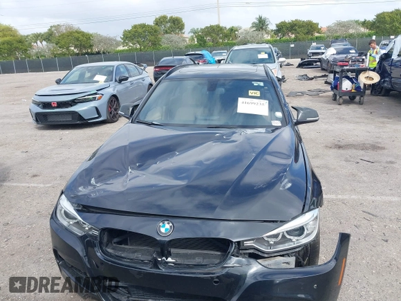 2014 BMW 3 Series 328i xDrive with VIN WBA3G7C57EKN37319, listed as a IAAI auction lot 41699235 with 93,671 mi miles and . Bid and sale history available at carsss.com. Image 12.