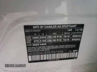 2019 Mercedes-Benz GLA 250 z VIN WDCTG4GB0KJ587458, wystawiony jako Copart lot #46737835 z przebiegiem 63 431 mil mil oraz Szkoda całkowita • Salvage title. Historia ofert i sprzedaży dostępna na DreamBid. Obrazek 13.