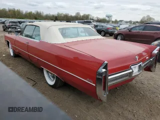 1966 Cadillac DeVille z VIN F6287812, wystawiony jako Copart lot #76001014 z przebiegiem 83 176 mil mil oraz Czysty tytuł • Clean title. Historia ofert i sprzedaży dostępna na DreamBid. Obrazek 2.