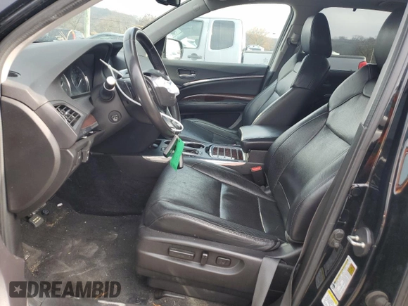 2014 Acura MDX Advance with VIN 5FRYD3H81EB004875, listed as a Copart auction lot 81801454 with 265,982 mi miles and Salvage title. Bid and sale history available at DreamBid. Image 7.