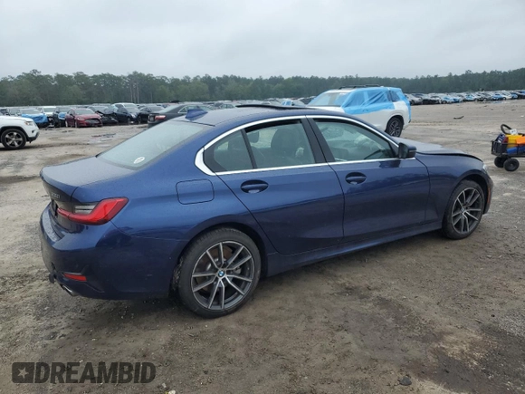 2020 BMW 3 Series 330i xDrive with VIN 3MW5R7J08L8B14922, listed as a Copart auction lot 58388405 with Not provided miles and Salvage title. Bid and sale history available at DreamBid. Image 3.