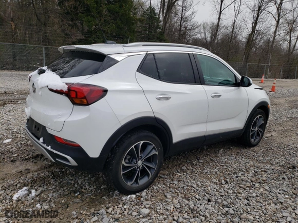 2023 Buick Encore GX Select with VIN KL4MMDS21PB020407, listed as a Copart auction lot 52148625 with 18,261 mi miles and Salvage Title. Bid and sale history available at carsss.com. Image 3.