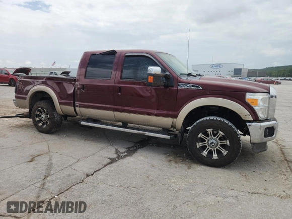 2012 Ford F-250 XL with VIN 1FT7W2B60CEC09675, listed as a Copart auction lot 62541985 with 144,961 mi miles and Salvage title. Bid and sale history available at DreamBid. Image 4.