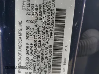 2020 Acura TLX w/Technology Pkg with VIN 19UUB2F49LA000919, listed as a Copart auction lot 83974594 with 25,502 mi miles and Salvage Title. Bid and sale history available at carsss.com. Image 12.