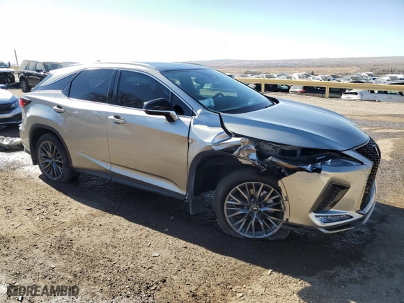 2022 Lexus RX with VIN 2T2YZMDAXNC346021, listed as a Copart auction lot 88330845 with 24,306 mi miles and Salvage Title. Bid and sale history available at carsss.com. Image 4.