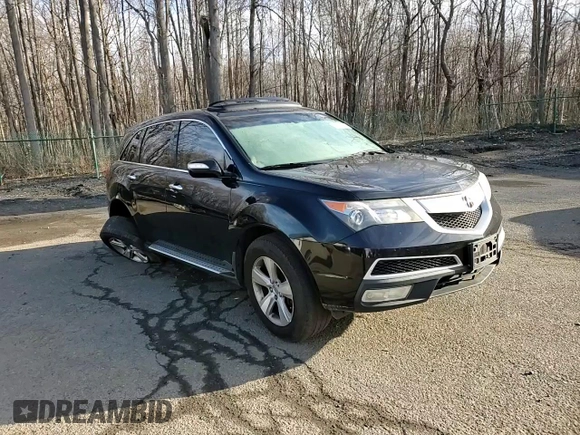 2010 Acura MDX Technology Pkg with VIN 2HNYD2H67AH533417, listed as a Copart auction lot 49398985 with 103,330 mi miles and Salvage Title. Bid and sale history available at carsss.com. Image 12.